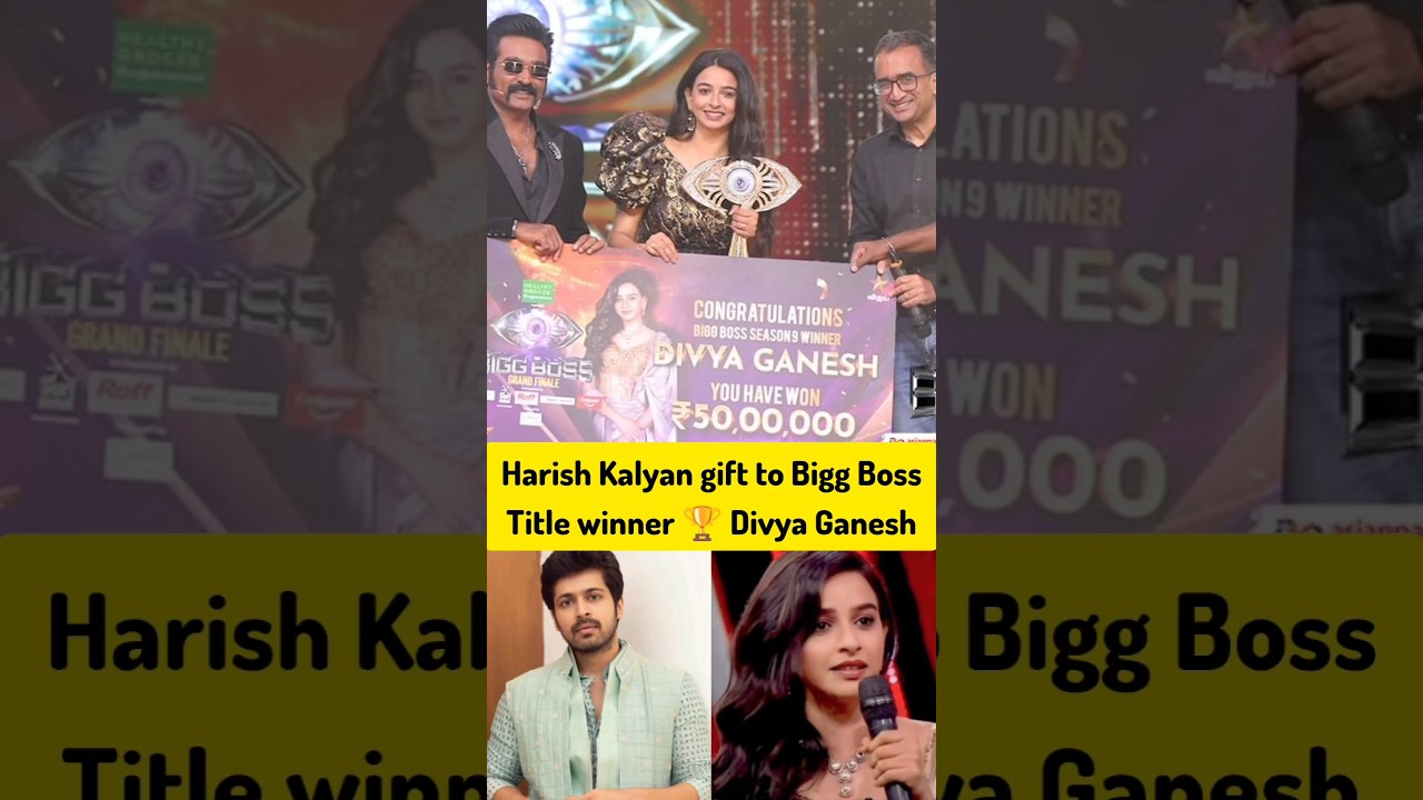 Harish Kalyan sends flower bouquet to Bigg Boss Title winner Divya Ganesh 