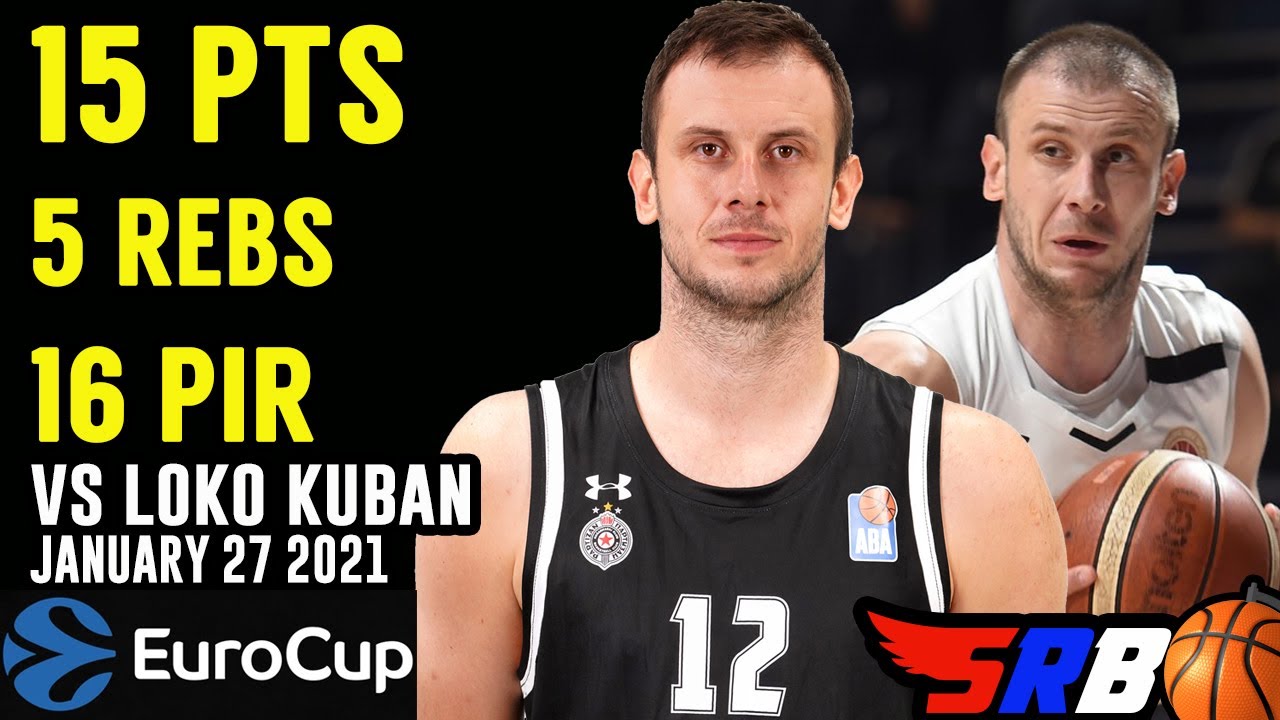NOVICA VELICKOVIC 15 points | Lokomotiv Kuban - Partizan | Full Highlights | 27.01.2021