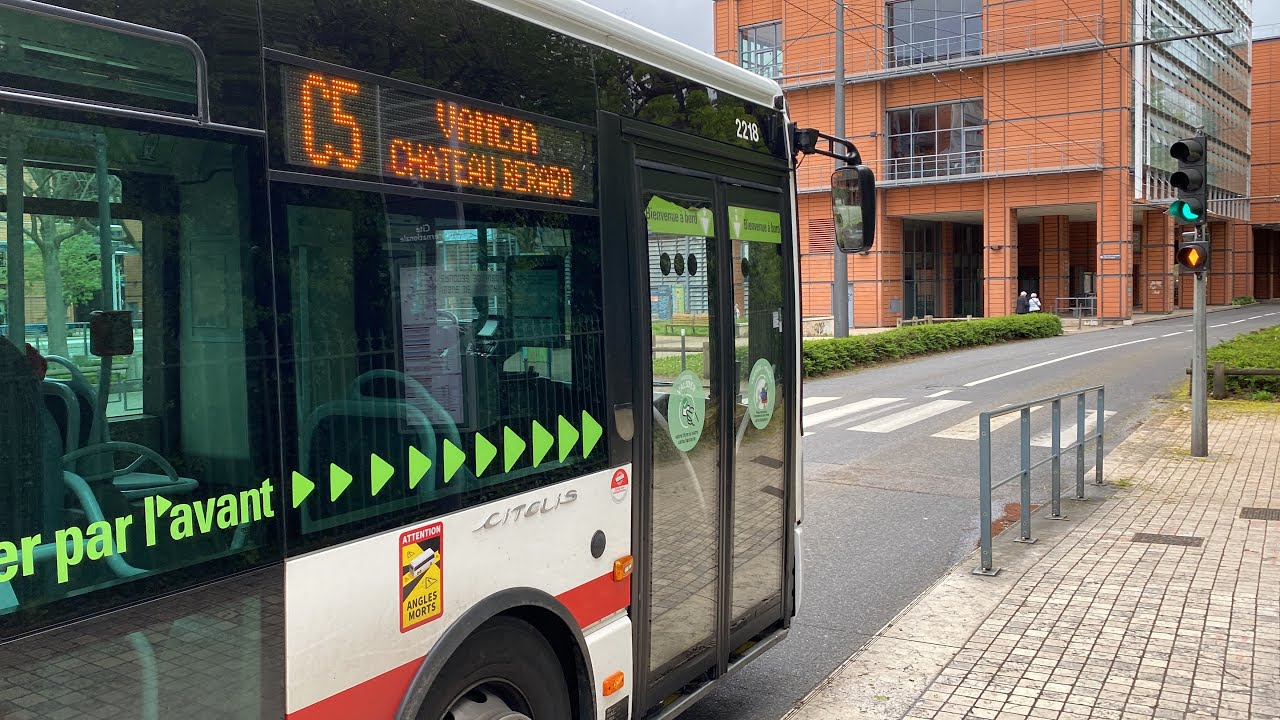 IRISBUS Citelis 18 Diesel - C5 - Réseau TCL (LYON) - Hôtel de Ville L.Pradel à Cité Internationale