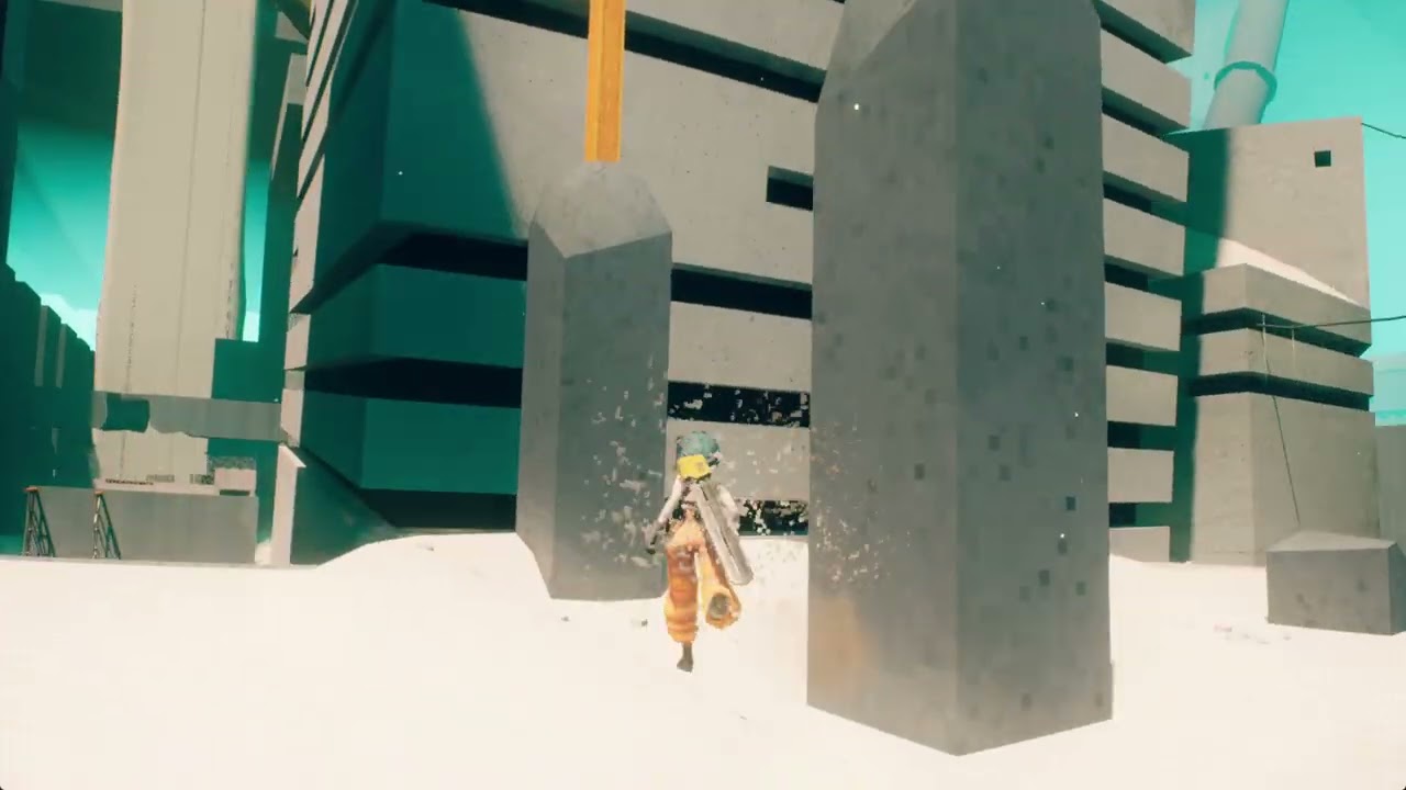 motorslice, a game about a girl with a chainsword and attitude