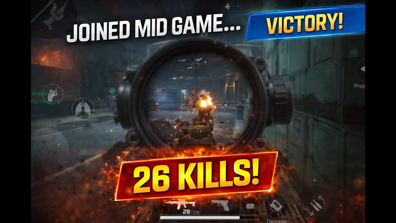 Joined Mid Match… Dropped 26 Kills | Delta Force Mobile 🔥