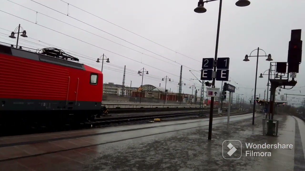 Bahnhof Dresden hbf (T.29-36)- mit RV & FV, S-Bahn Dresden S1,S3,S8, BV, TRAM in Dresden, Sachsen.