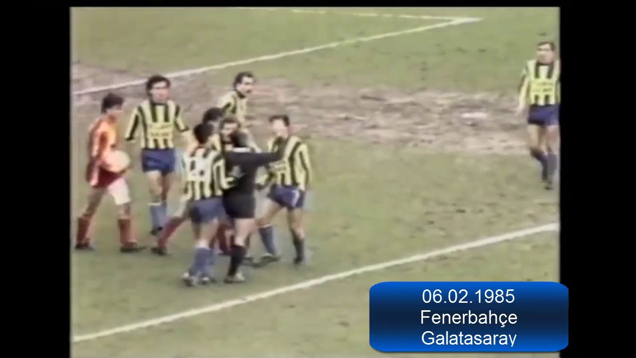 1984 1985 Fenerbahçe Galatasaray Türkiye Kupası Ç.Final Maçı