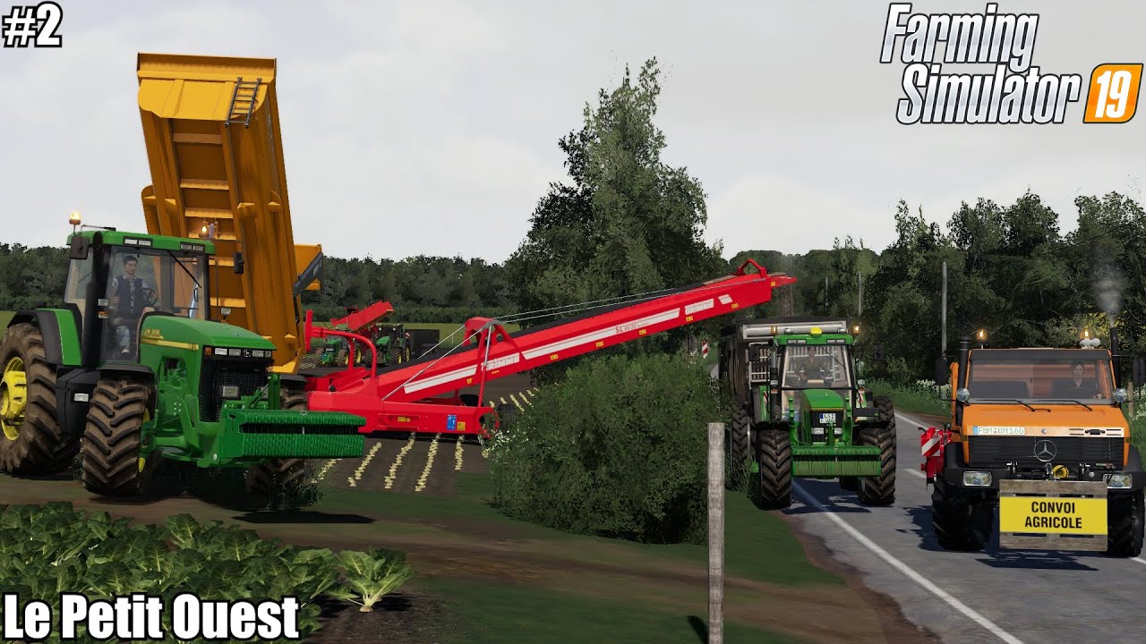 🇫🇷 Sugar beet harvest, Feeding animals │Le Petit Ouest│FS 19│Timelapse 2