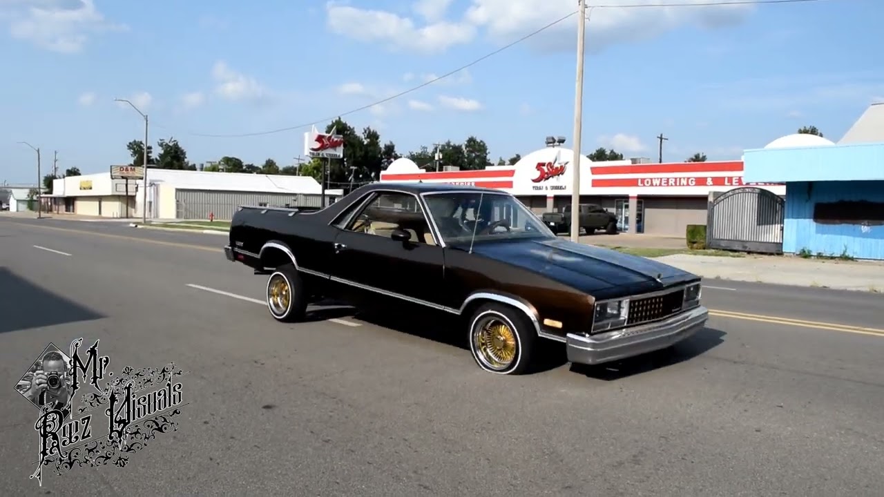 C-BABY's EL CAMINO LOWRIDER IN 100 SPOKES!!!!