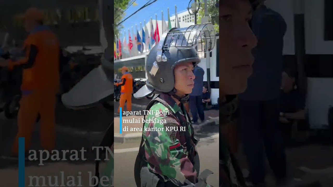 Suasana di KPU RI Jelang Pengumuman Hasil Pemilu 2024