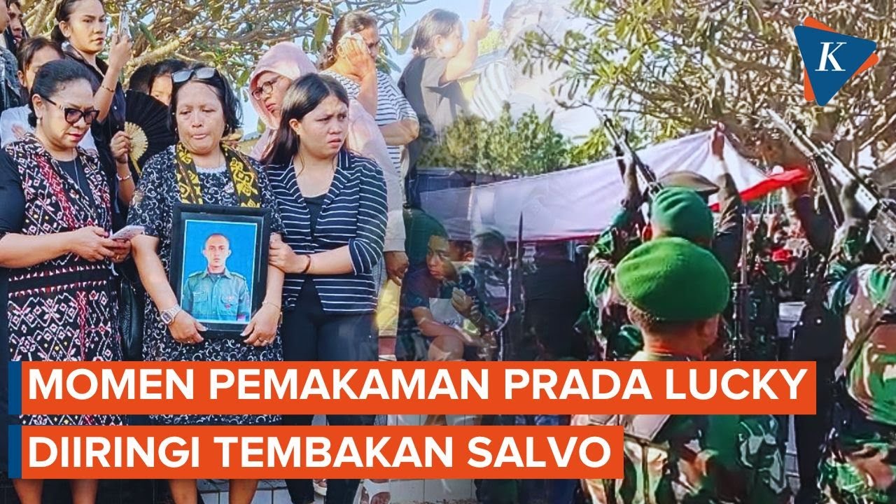 Jenazah Prada Lucky Dimakamkan, Diiringi Tembakan Salvo dan Diantar Ribuan Pelayat