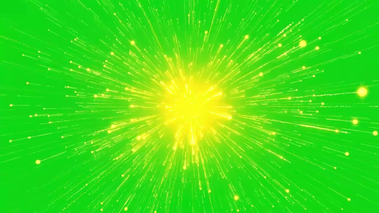 ✨ Golden Energy Explosion | Radiant Light Burst | 4K Green Screen Effect #greenscreen #sparkle