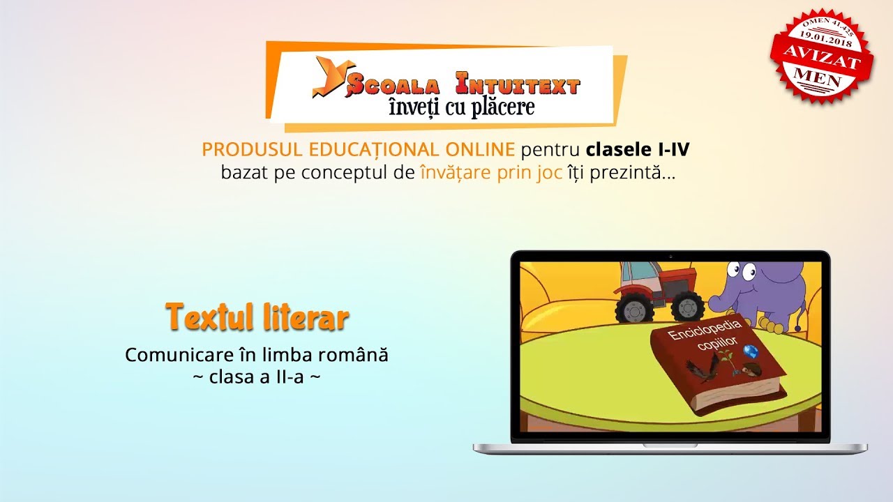 Textul literar (Comunicare &icirc;n limba rom&acirc;nă &ndash; clasa a II-a)