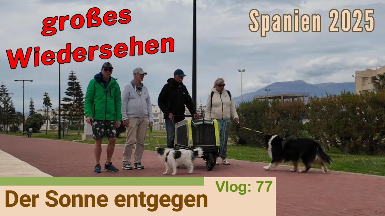 Große Freude, wir treffen unsere Freunde Petra und Stefan in Almerimar