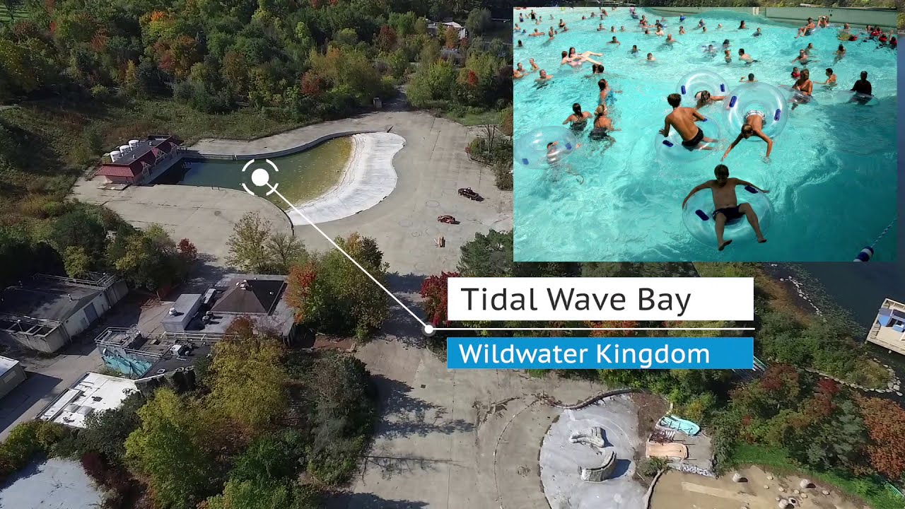 Aerial footage of SeaWorld Ohio / Wildwater Kingdom in 2020