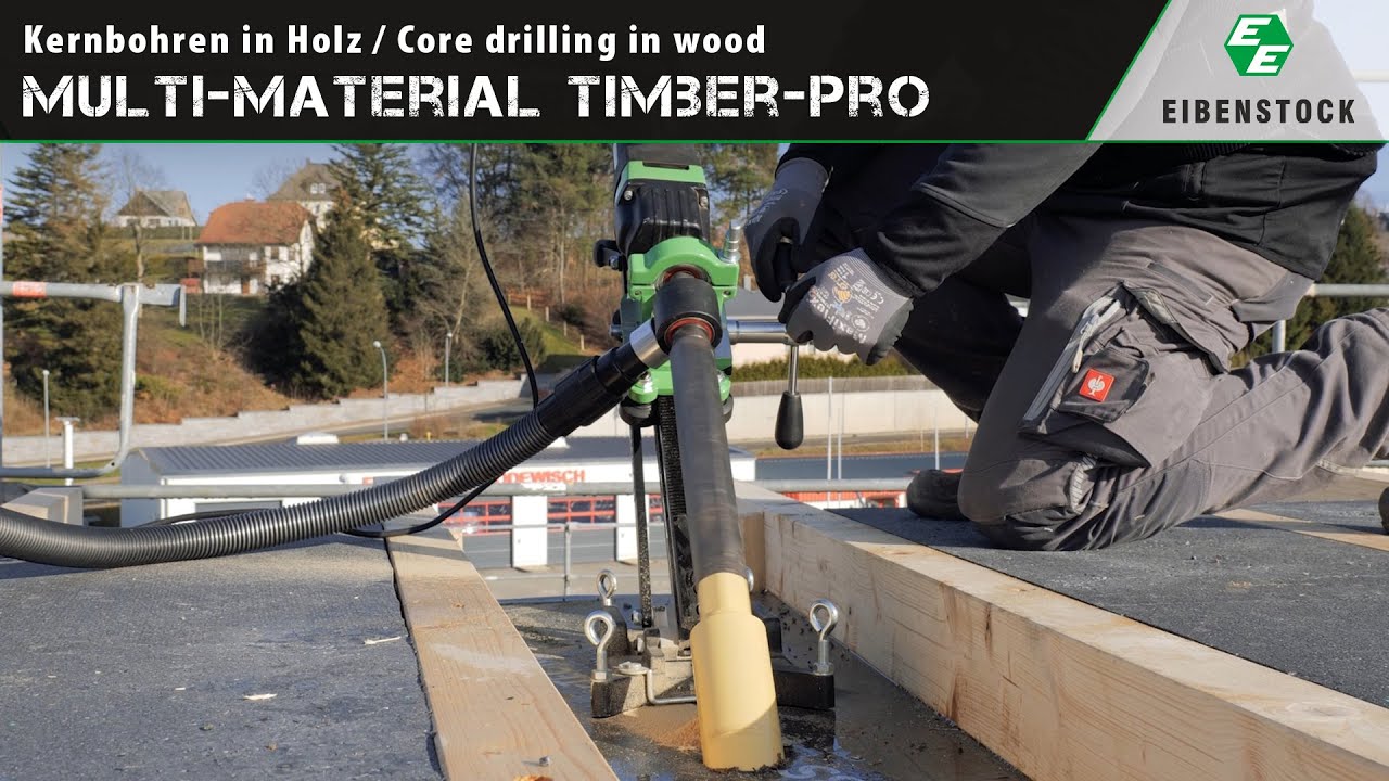 Kernbohren in Holz / Core drilling in wood