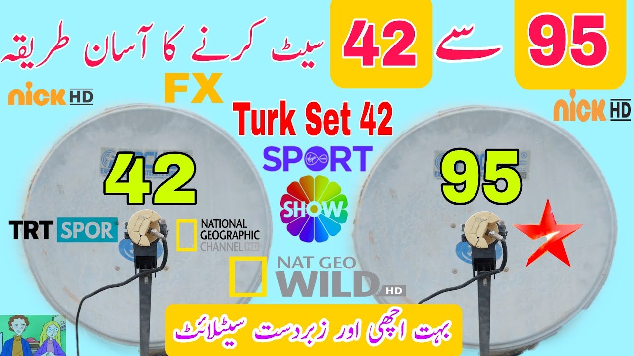 How to Set Turk sat 42e|Turksat 42e dish settings on 2 feet dish|Turk sat 42 e|Turksat 42e|42e