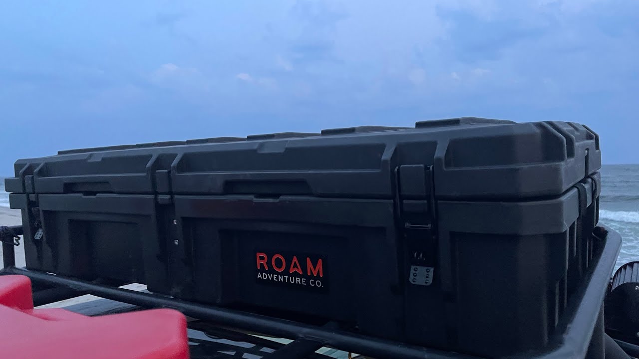 How I mounted my ROAM rugged case 95L to my tube style safari roof rack! Land Rover discovery 2