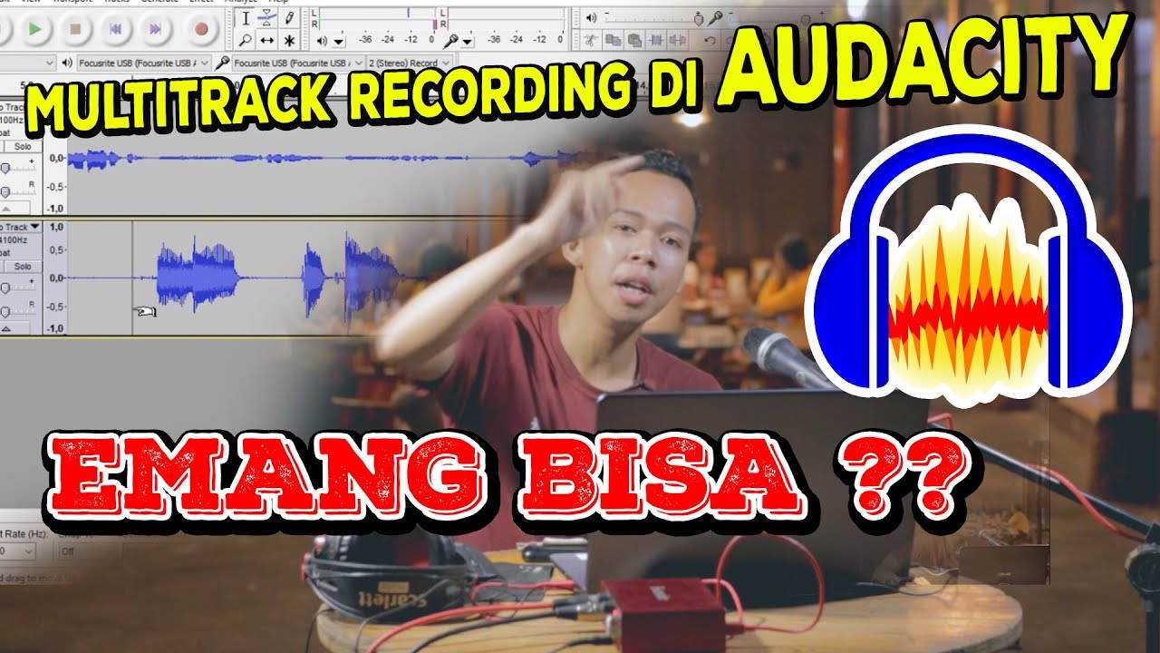 LIVE RECORDING MULTITRACK DENGAN AUDACITY ?? [ Part 1 ] |  #tutorialhomerecording42