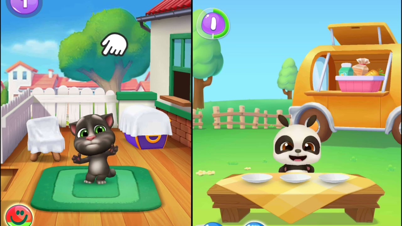 My talking Tom 2 vs My talking Panda #level 1 #gameplay #funny #video