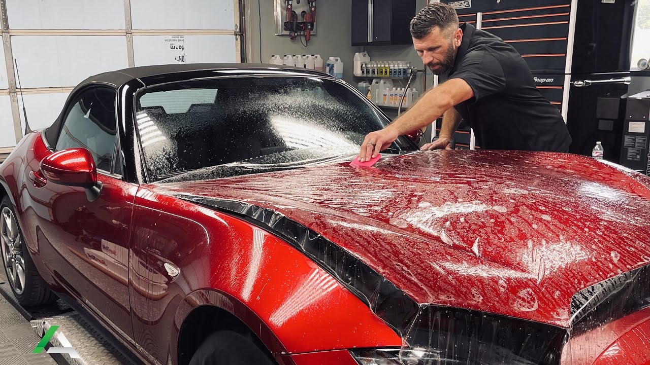 Installing Suntek Reaction paint protection film PPF to a 2023 Mazda Miata!!!