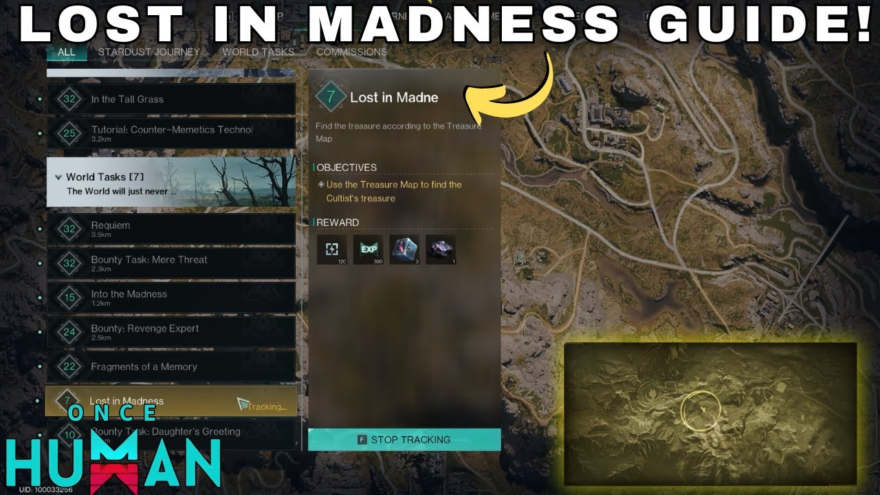 Путеводитель Once Human's: Lost In Madness! (Сокровище культиста)