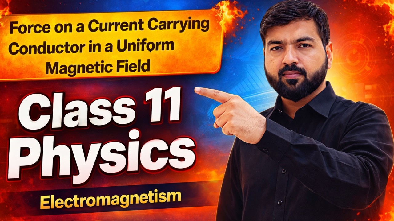 Force on a Current Carrying Conductor in a Uniform Magnetic Field | Electromagnetism | 11th Physics
