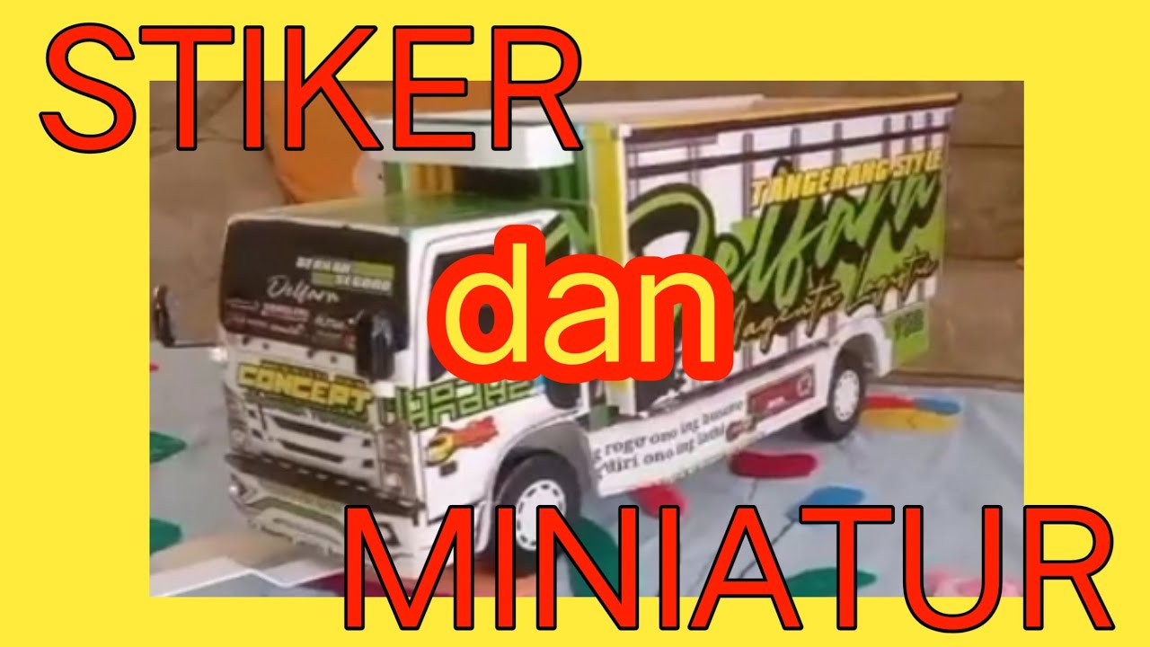 STIKER MINIATUR TRUK SKALA 14