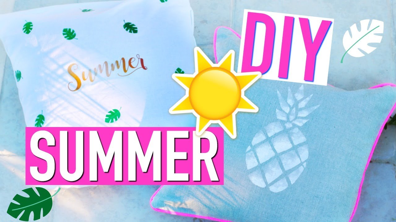 DIY DECO ETE / SUMMER : DIY Coussins (français)
