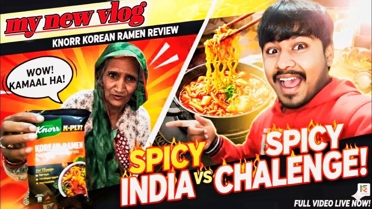 maggi challenge spicy noodles #vlogchannel  😝😝😝