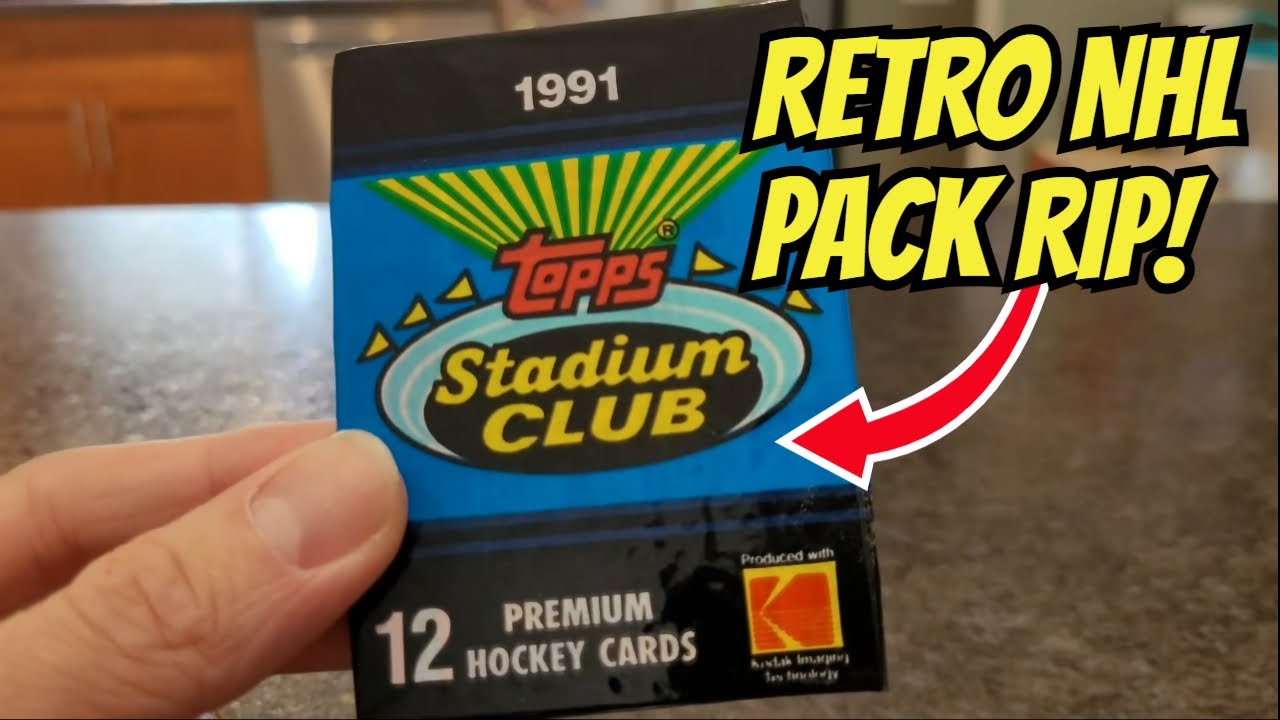 Classic 90s NHL Cards! Ripping a 1991 Topps Stadium Club Hockey Pack