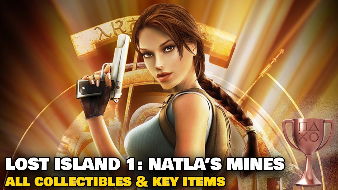 Tomb Raider: Anniversary PS4/PS5 - Lost Island 1: Natla's Mines - ALL COLLECTIBLES & KEY ITEMS