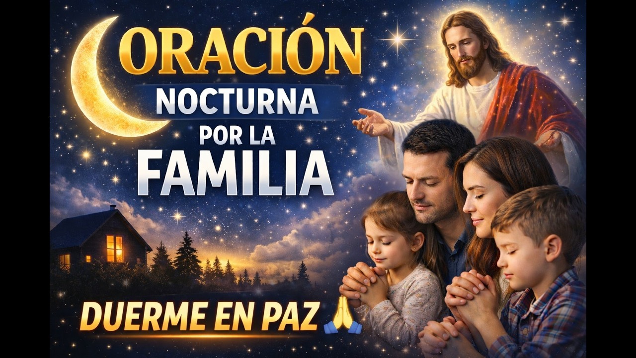 ORACIÓN NOCTURNA POR LA FAMILIA 🙏 Da Gracias a Dios y Duerme en Paz Esta Noche