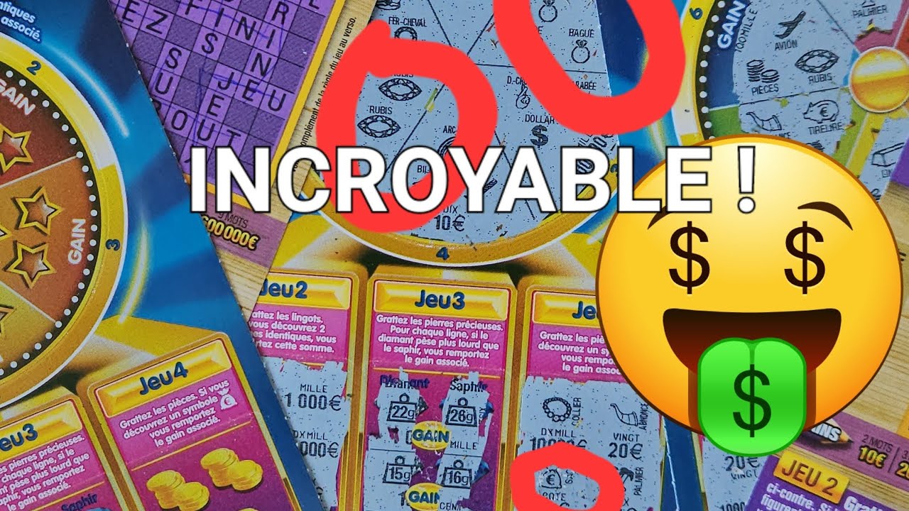 SOMME INCROYABLE !!! 3 TICKETS MILLIONNAIRE ET 2 TICKETS MEGA CROISÉS 🤑