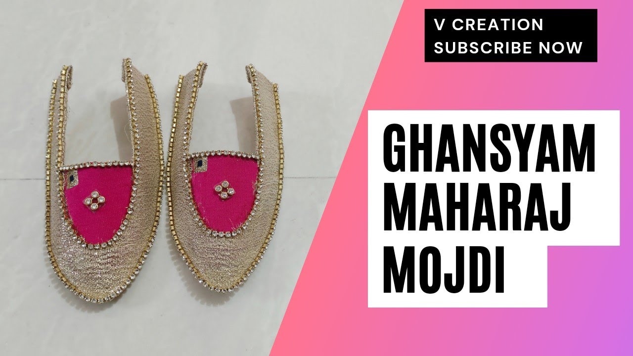 #SVCreation How to make Ghanshyam Maharaj Mojdi || Very easy method ||Vagha ke matching Heavy Mojdi🙏
