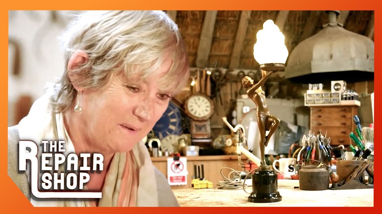 From Broken to Beautiful: 1920s Art Deco Lamp Transformation | The Repair Shop