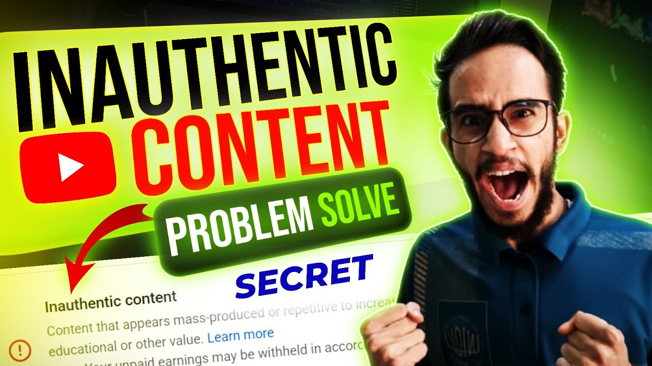 How To Solve Inauthentic Content Monetization Problem? | YouTube Inauthentic Content Appeal Solution