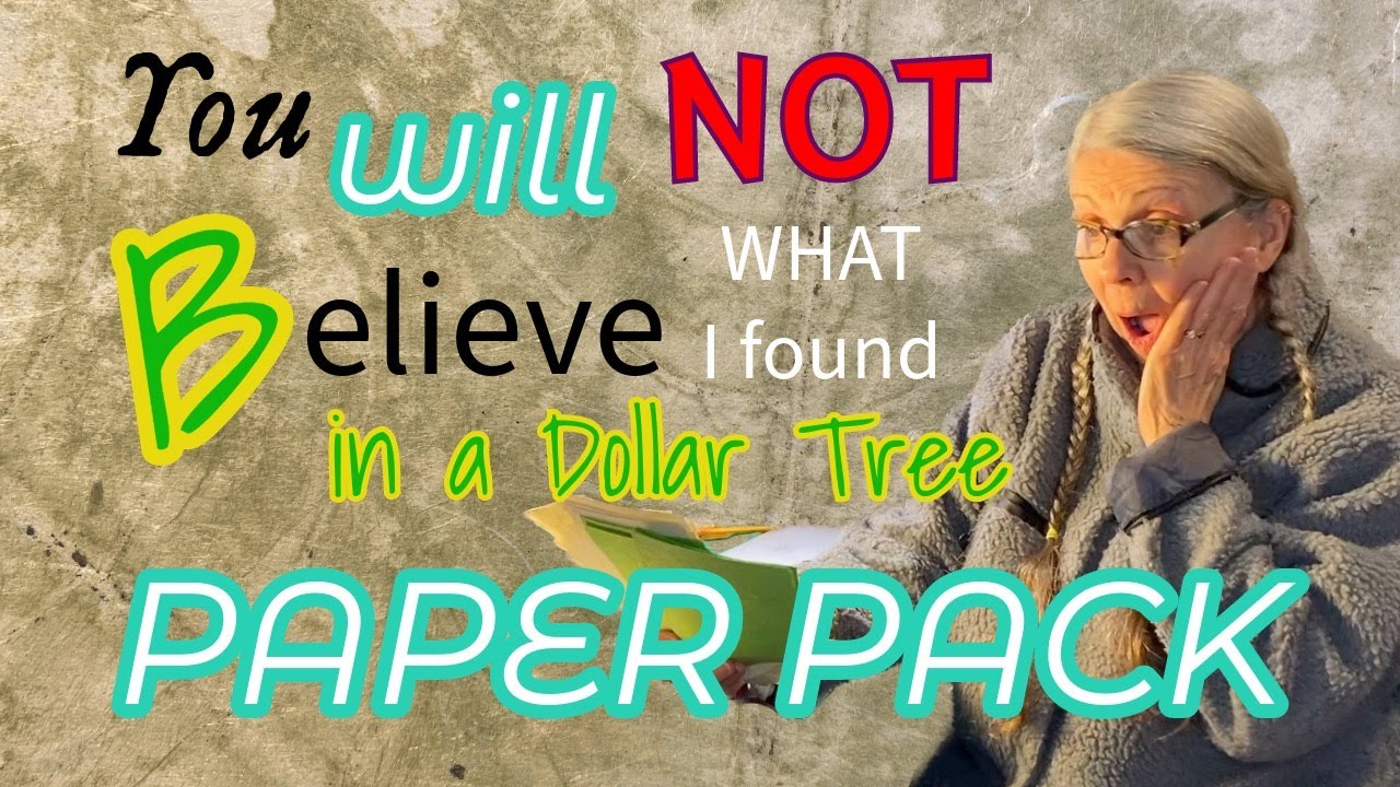You will NEVER Believe what I found in a Dollar Tree Scrap Paper Pack! I MUST look for this again!