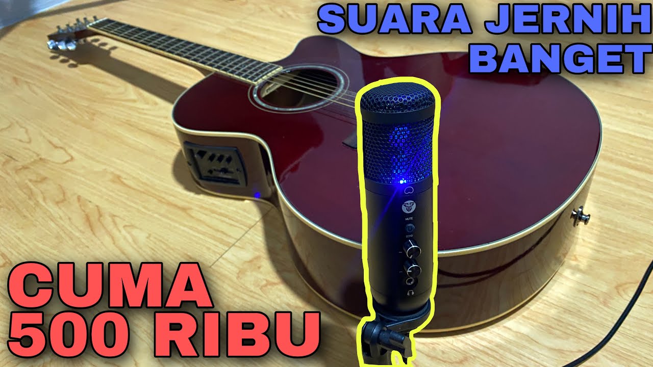 MIC MURAH Untuk Cover Lagu + Rekaman Gitar | Review MIC FANTECH Leviosa MCX01