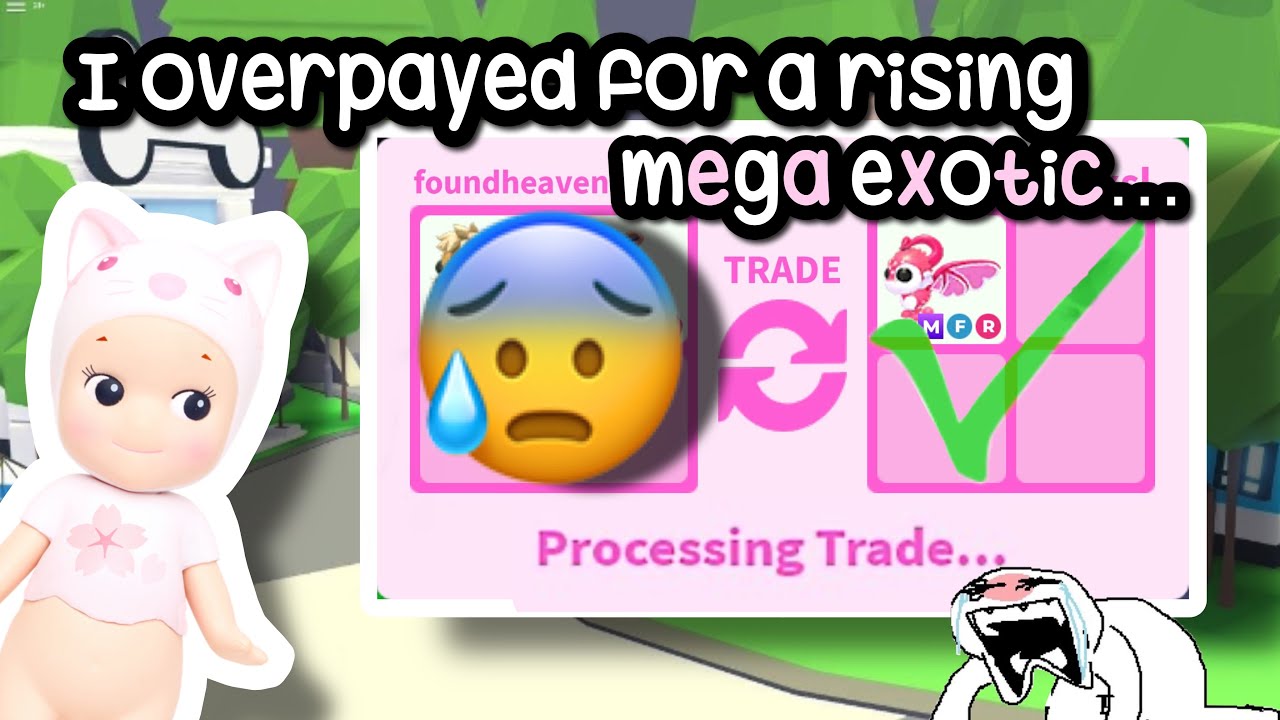 I overpayed for a rising MEGA EXOTIC?.. but was it good? #adoptme 
