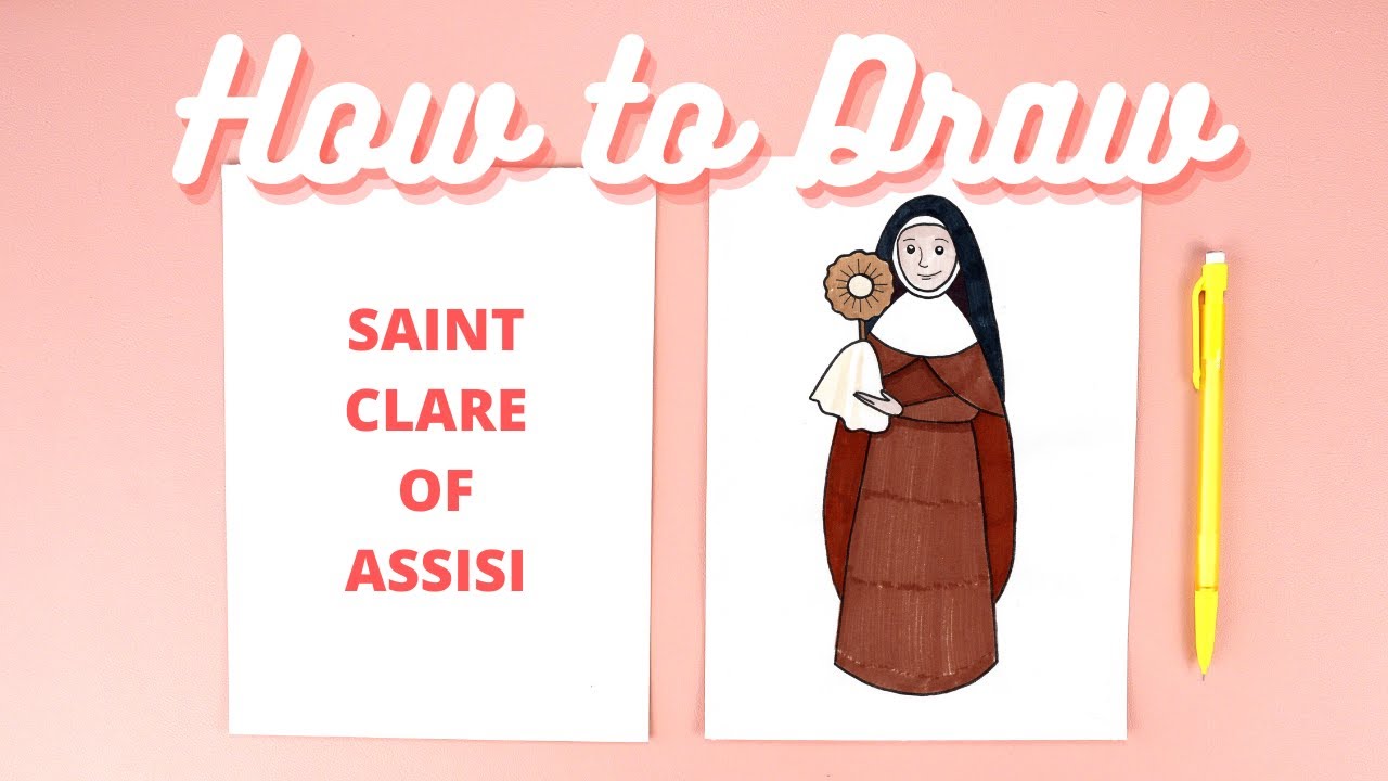 How to Draw Saint Clare of Assisi Step-by-Step Catholic Art Tutorial