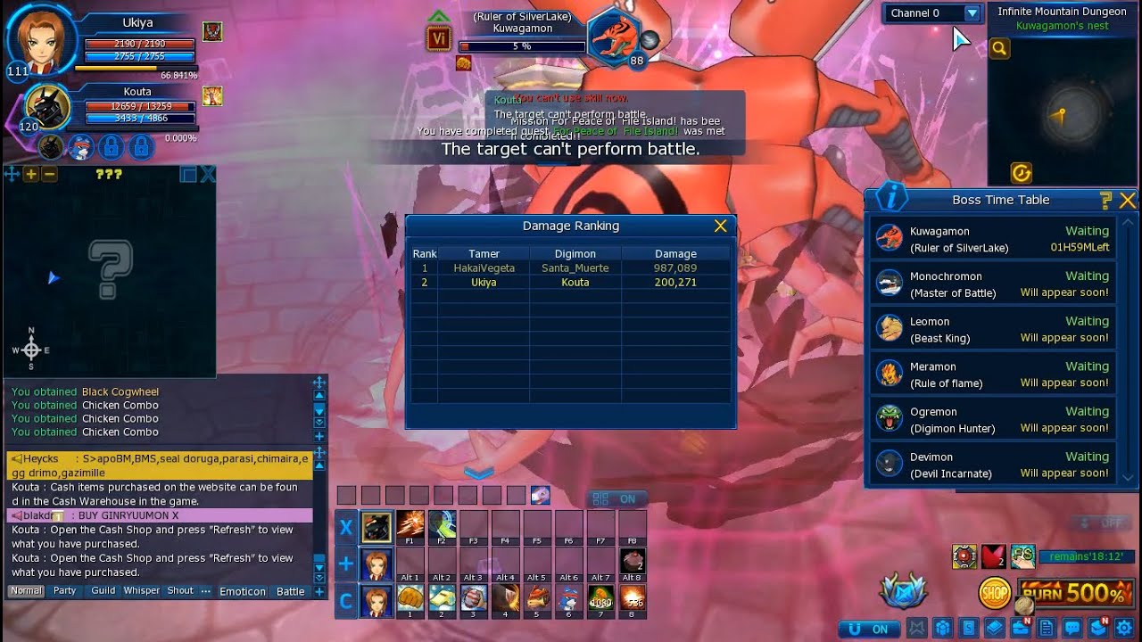 ZDC SV デジモン DMO Beelzebub Server Free Jumping Run Part 75 Day 52-53 Portables Expired & IMMQsC2SRBs