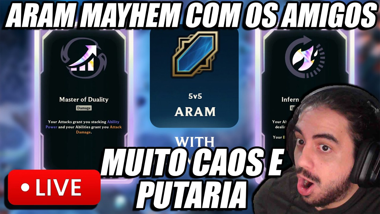 🛑ARAM MAYHEM COM OS CRIAS 🔥 Depois é VARIEDADE🛑REACTS🛑