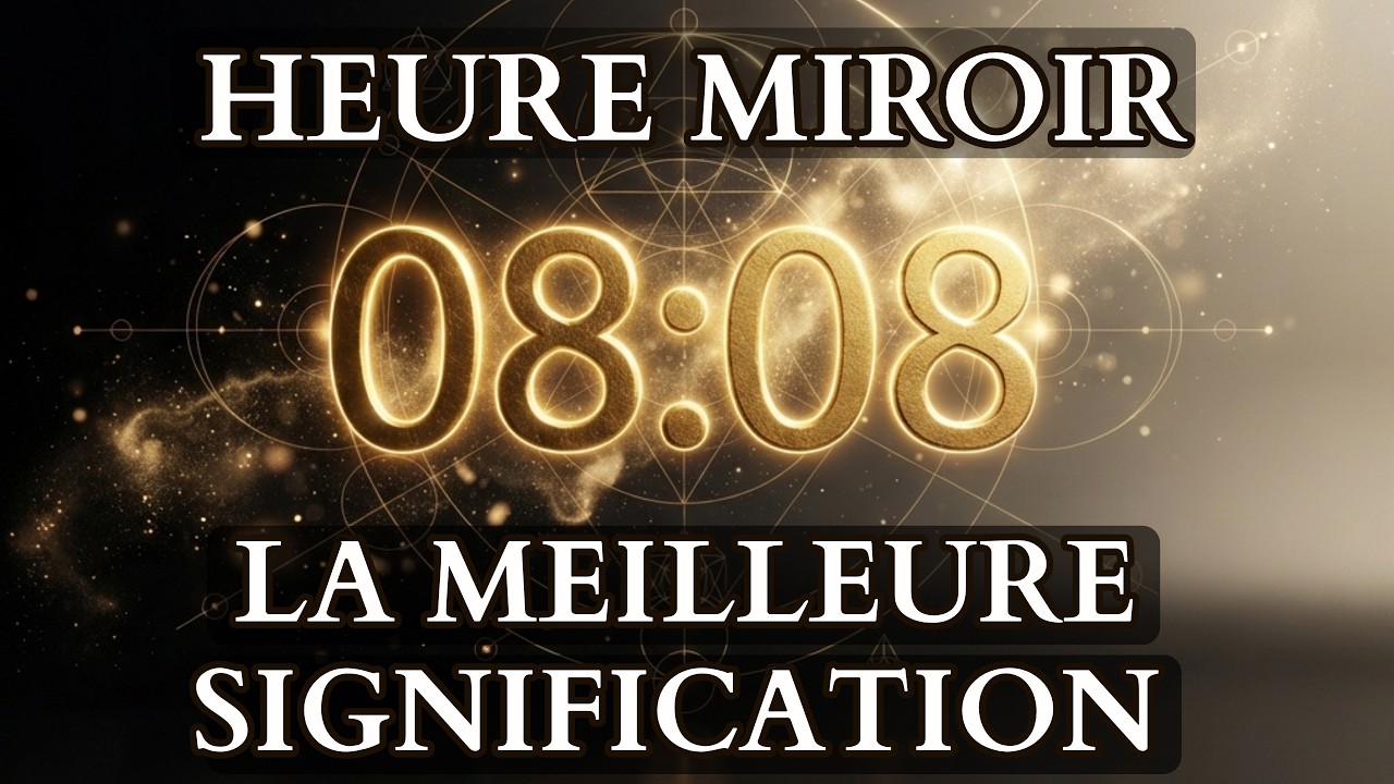 Heure miroir 08h08 : Signification (Numérologie , Anges, Tarot, Amour)