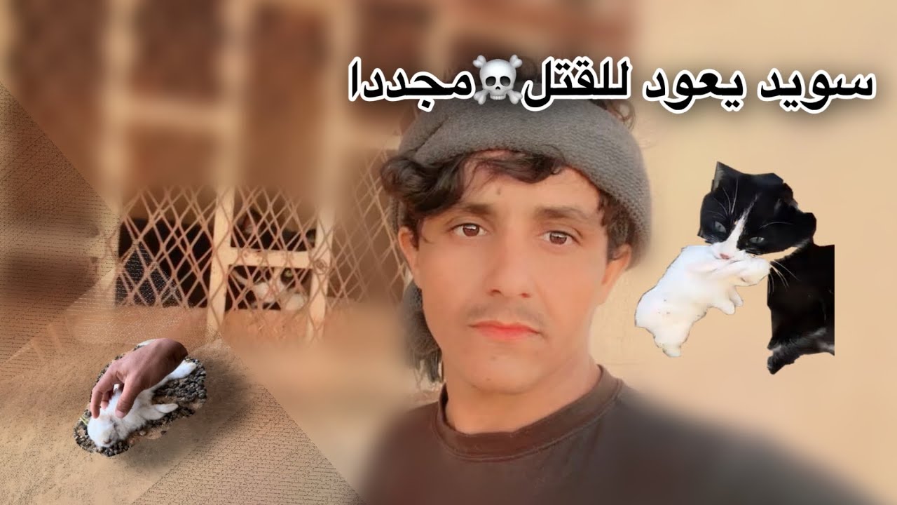 ابوسويد بعد خروجه من السجن يقتل 5ارانب🐰😱😨🐈‍⬛💔
