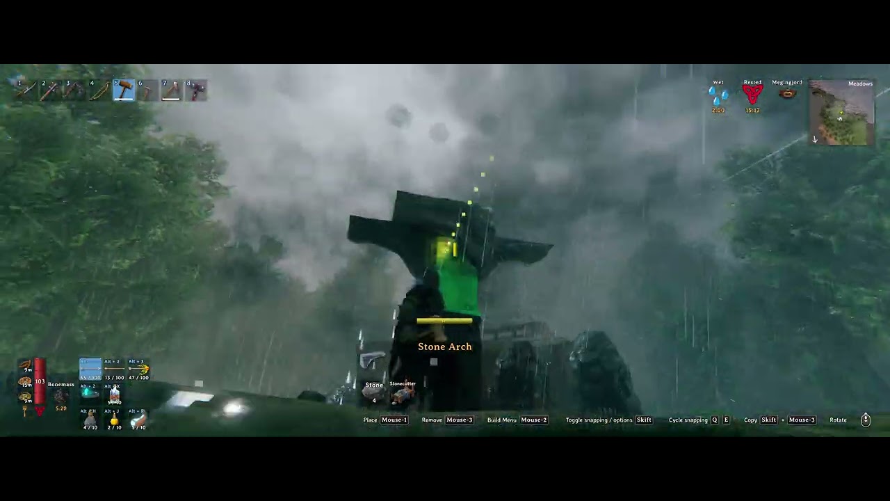 Valheim Longplay No Commentary New PC 3440x1440 'Hardmode' S2E6 Confronting The Cursed Mountain