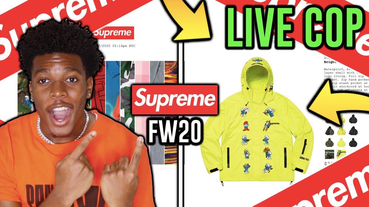 SUPREME FW20 WEEK 1 LIVE COP | Manual Checkout