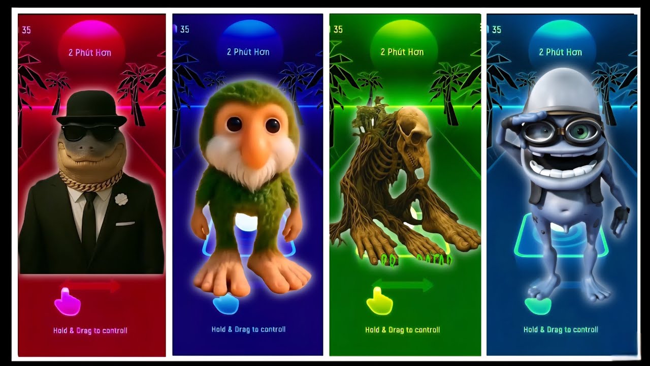 BRAINROT VS TILES HOP MUSIC BALL GAME VS COFFIN DANCE SONG COVER VS HOP GAME VS CRAZY FROG DANCE 🎵
