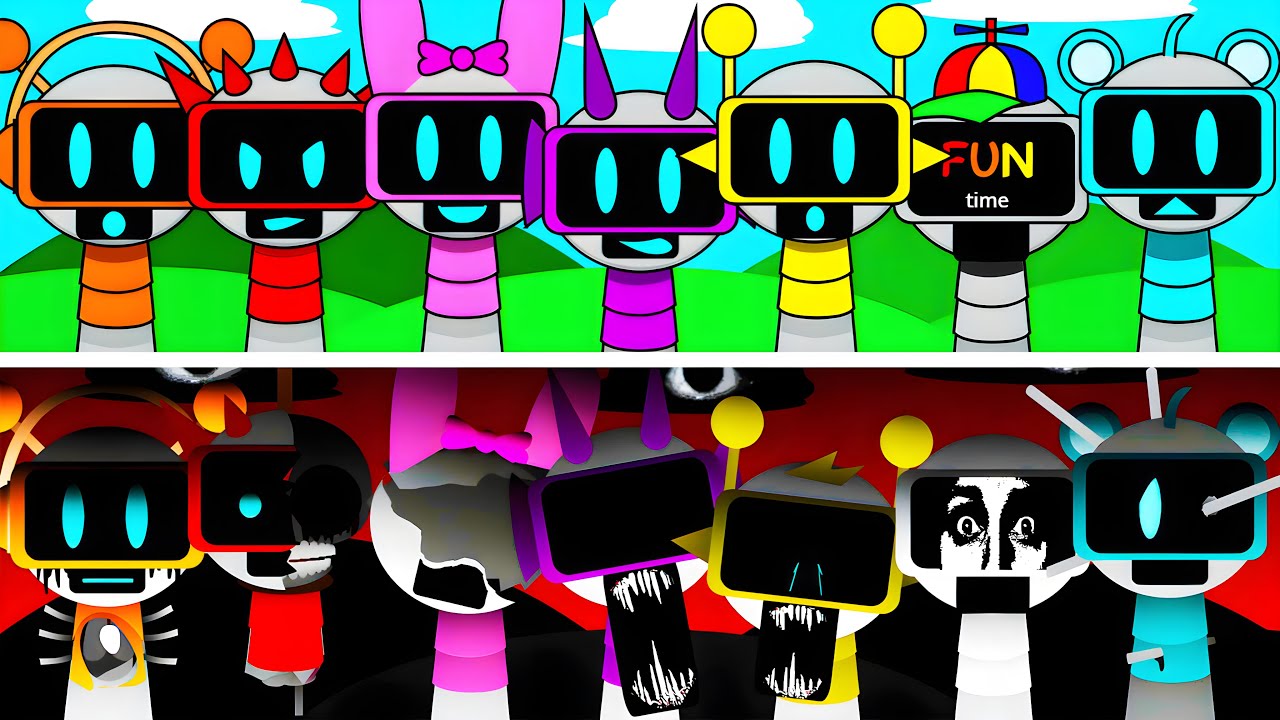 Incredibox Sprunki: But Everyone is Fun Bot - Normal vs Horror Version (NEW MOD)