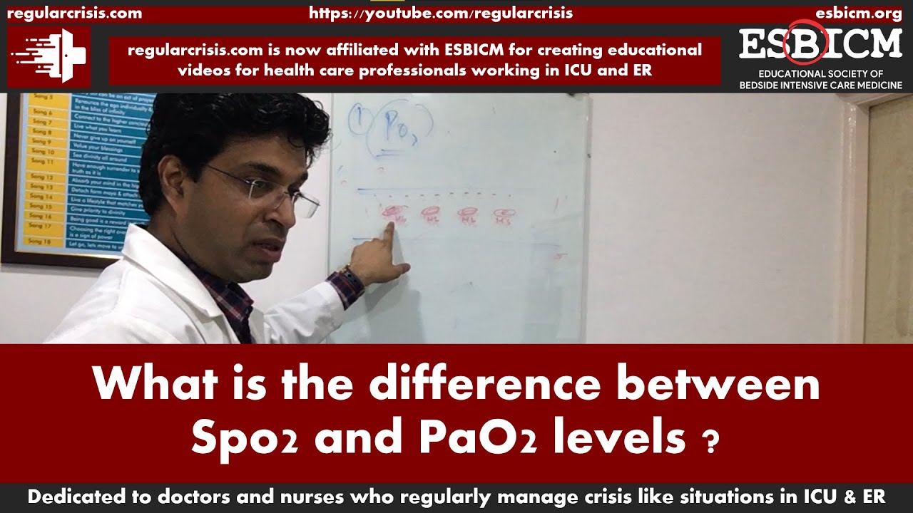 What is difference between SpO2 and PaO2 levels, | RegularCrisis