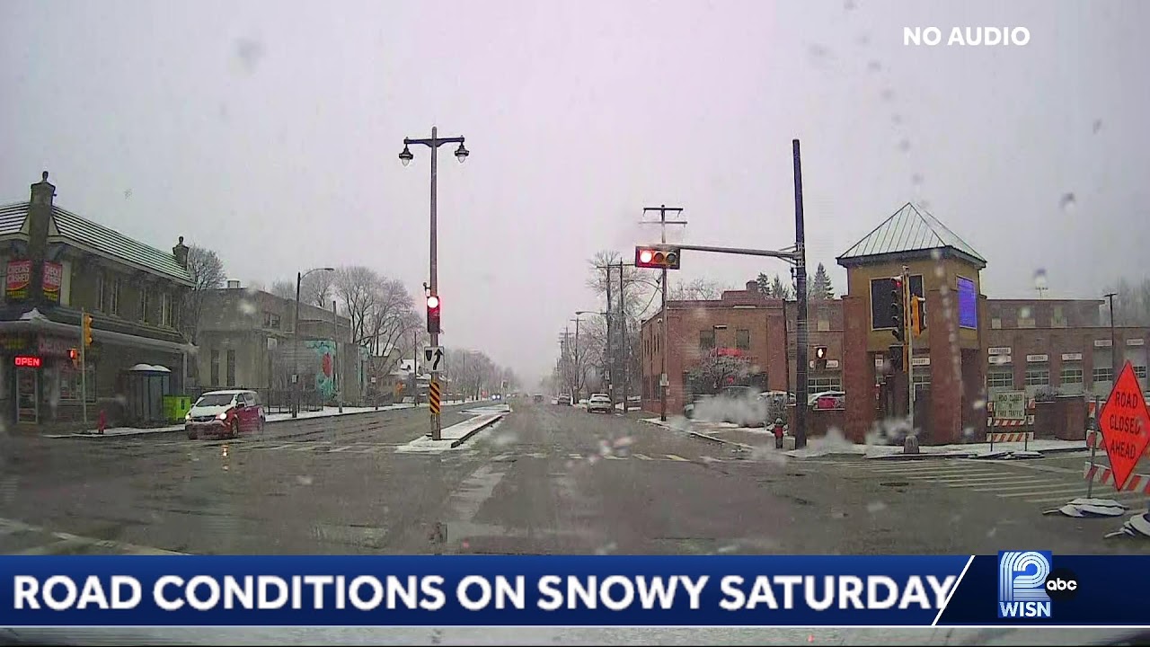News Tracker 12 tracks road conditions on snowy Saturday