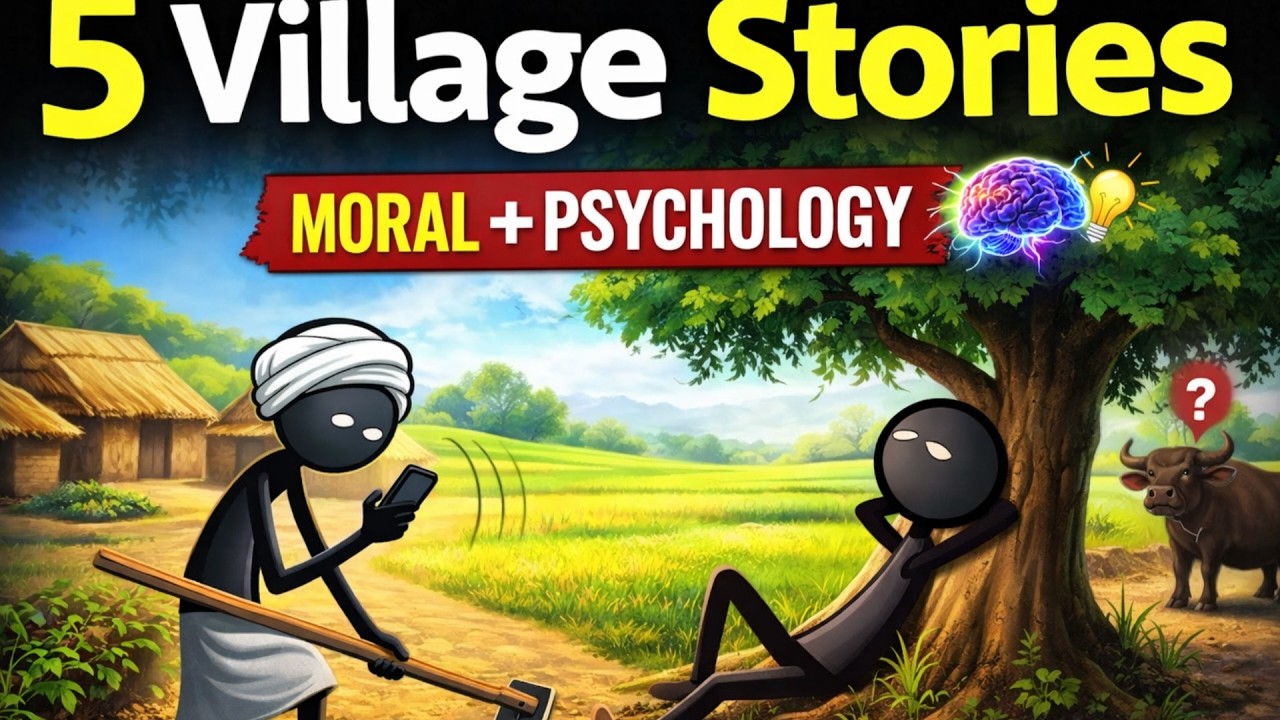 Lazy Son, Hardworking Father… 5 Psychology Stories From Village Life | Moral + Psychology