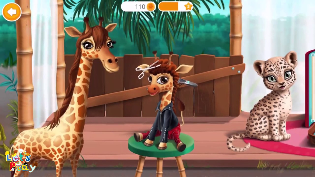 Baby Jungle Animal Hair Salon (TutoTOONS) - Game App For Kids - iPhone / iPad