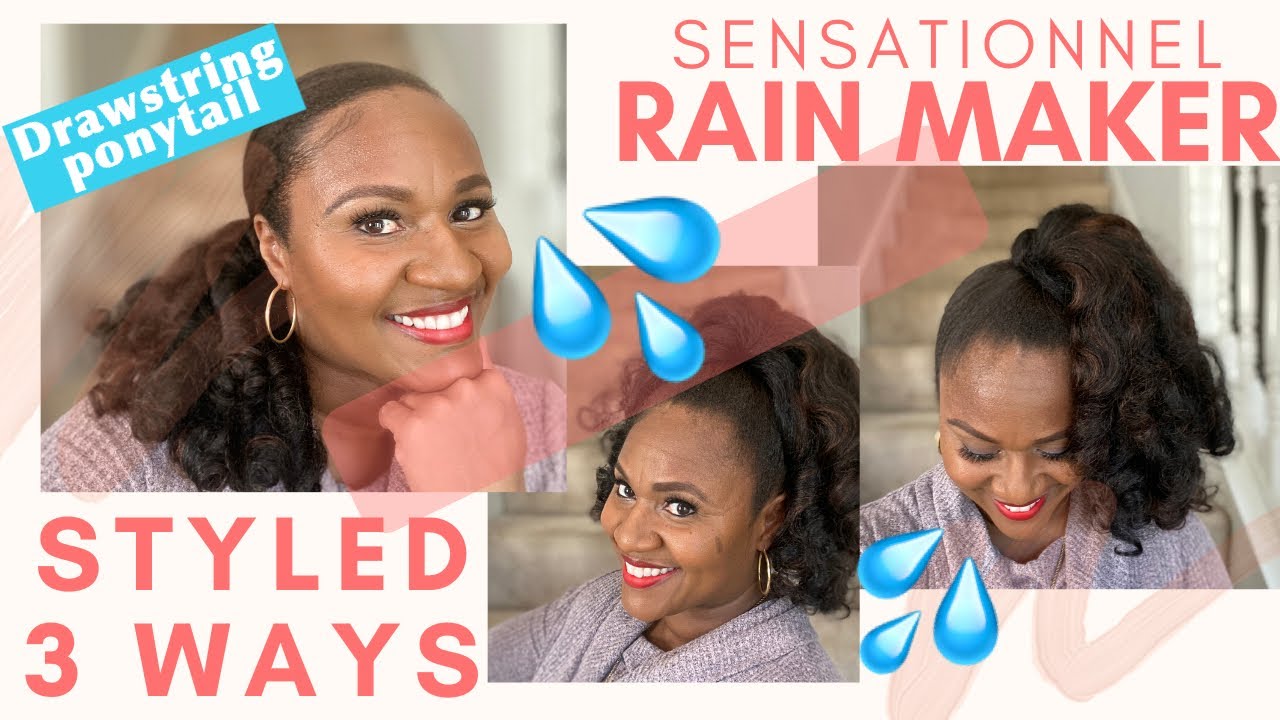 💦SENSATIONNEL RAIN MAKER Конский хвост с завязкой